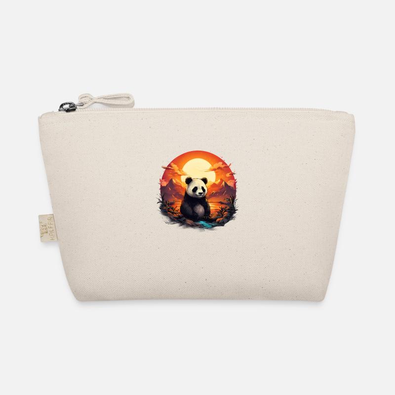 Vintage Panda Sunset Trousse biologique