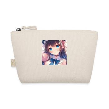 Anime Blue Eyes - Organic Pouch - nature - Front