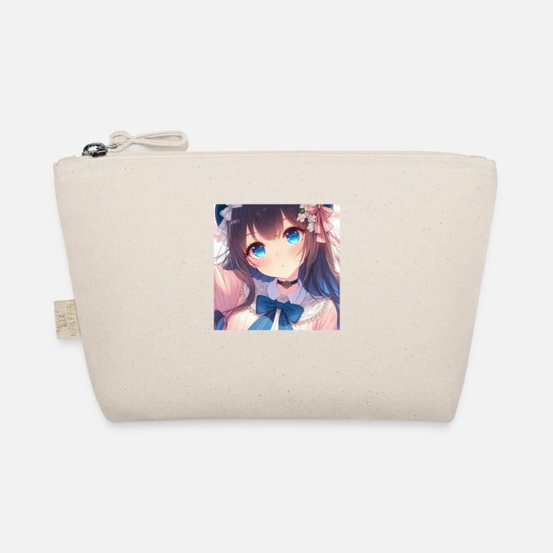 Anime Blue Eyes Organic Pouch