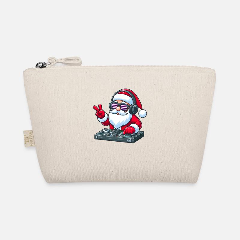 Père Noël à moto avec lunettes de soleil Trousse biologique
