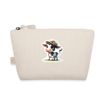 Calf with straw hat - Organic Pouch - nature - Front