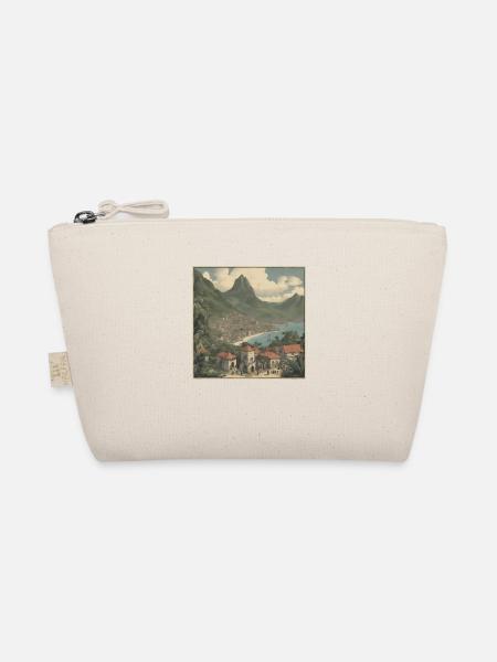 Tropical seaside village - Organic Pouch - nature - Front