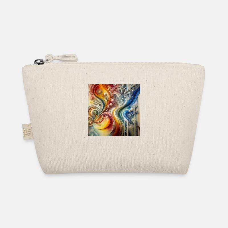 Aetheric Fusion - Abstract Painting Organic Pouch