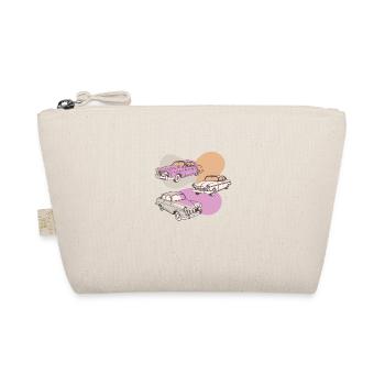 Retro Cars of the 50s - Organic Pouch - nature - Front