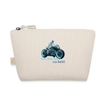 Biker Skeleton 06 2024 A 02 - Organic Pouch - nature - Front