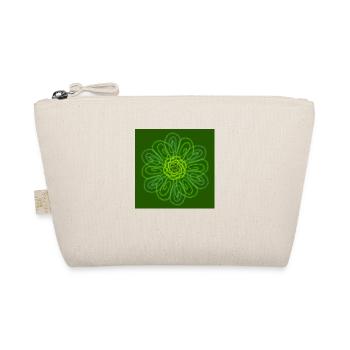 Abstract green flower - Organic Pouch - nature - Front