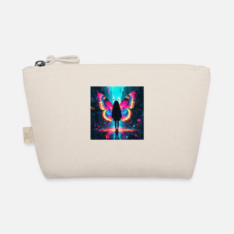 Neon Schmetterling Metamorphose Bio-Täschchen