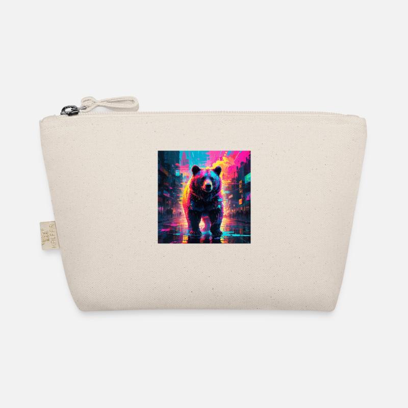 Neon Bär Bio-Täschchen