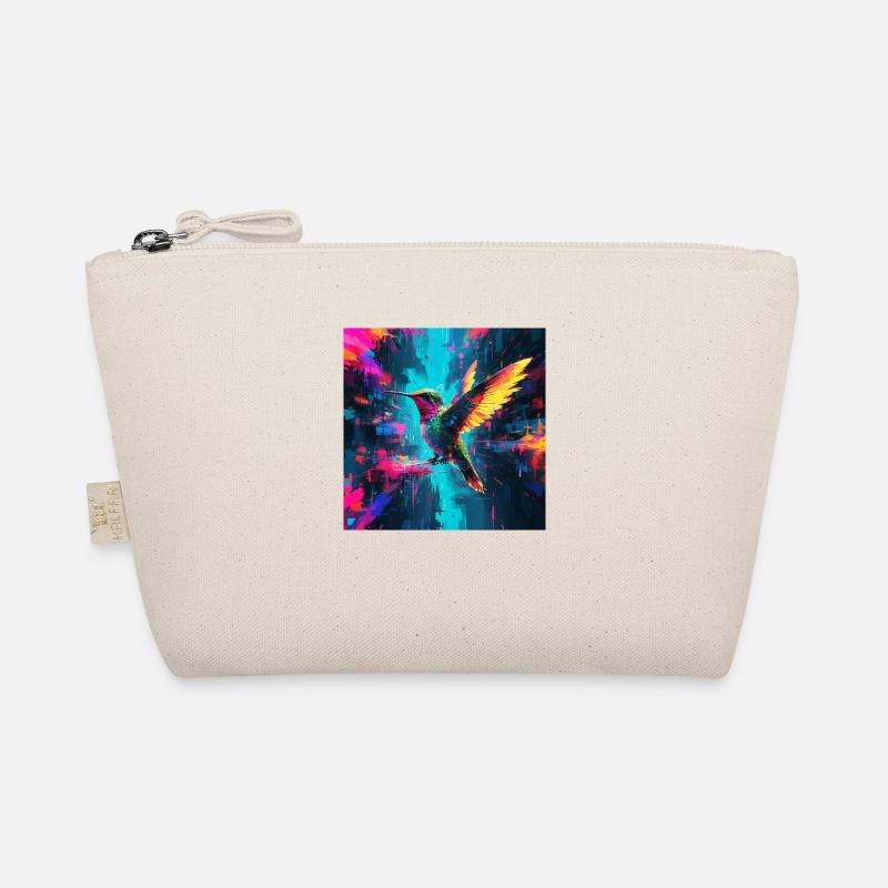 Neon Hummingbird - Organic Pouch - nature