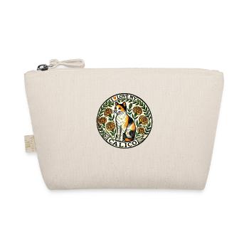 I love my calico cat - Organic Pouch - nature - Front