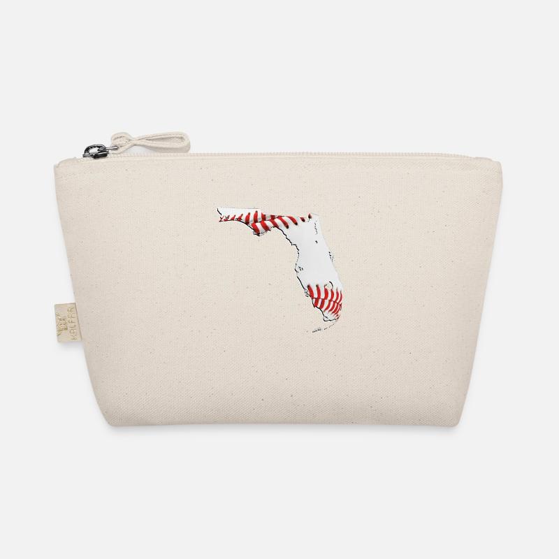 Real Baseball in Florida State Map Organic Pouch