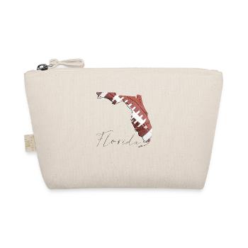 Real Football in Florida State Map FL - Organic Pouch - nature - Front