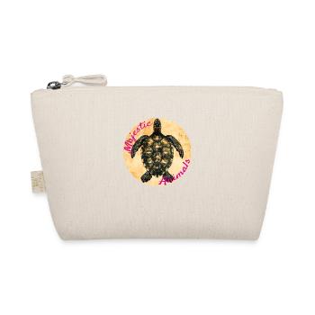 Majestic Animals: Wise Turtle - Organic Pouch - nature - Front