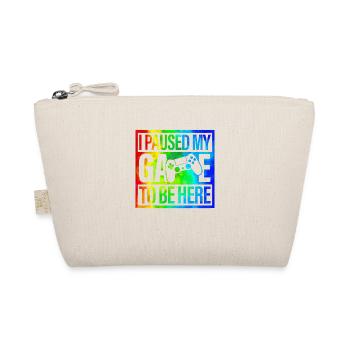 Gamer Game Play Online Computer Gaming Arcade Neon - Organic Pouch - nature - Front