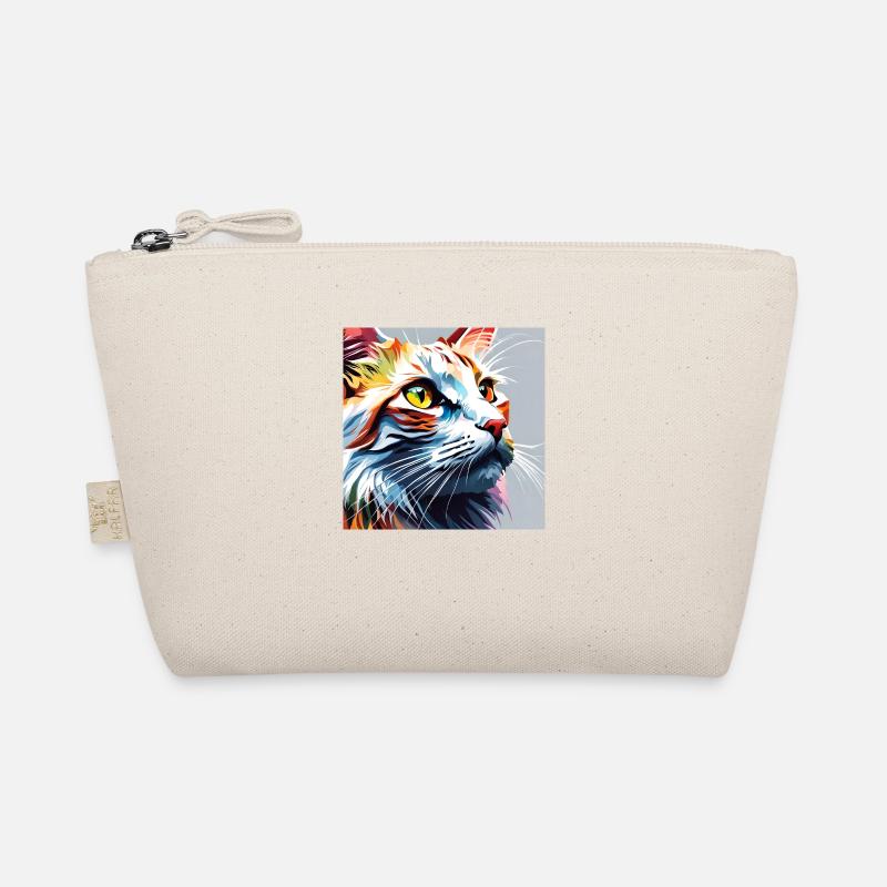 Katze weissrot Bio-Täschchen