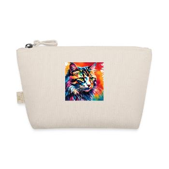 Bunte Katze - Bio-Täschchen - Natur - Vorne