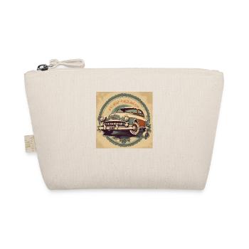 Retro Classic Car Postsr - Organic Pouch - nature - Front