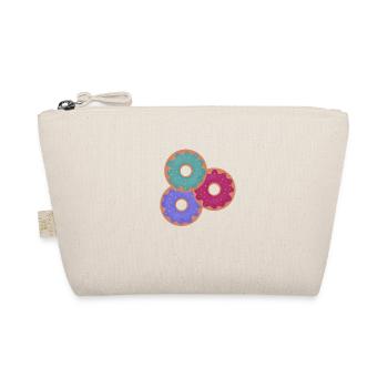 3 colorful donuts - Organic Pouch - nature - Front