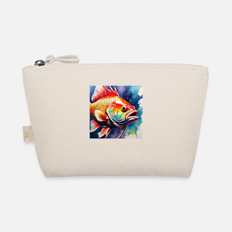 Fish colored - Organic Pouch - nature