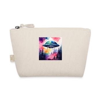 UFO farbig - Bio-Täschchen - Natur - Vorne