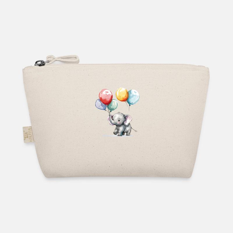 Drôle de petit éléphant avec des ballons colorés Trousse biologique