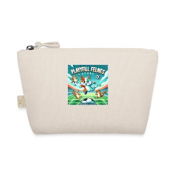 Soccer Cats 003 - Organic Pouch - nature - Front