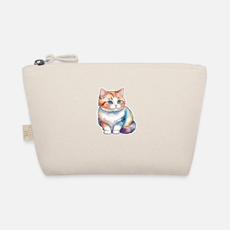 Munchkin Dackelkatze Wasserfarben Bio-Täschchen