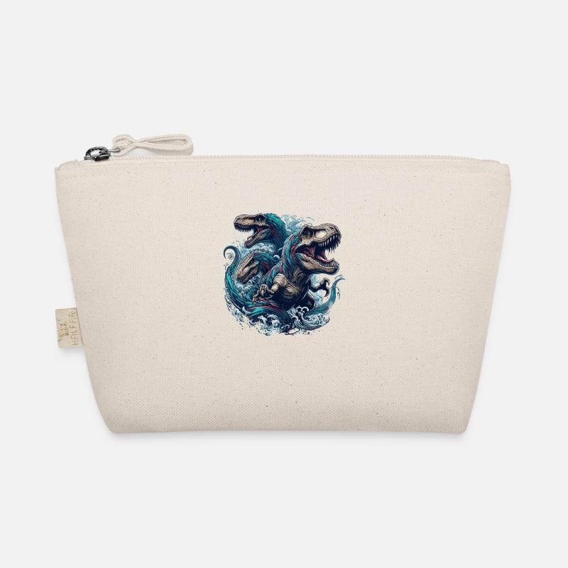 Brüllendes T-Rex Trio Dinosaurier Geschenk Bio-Täschchen