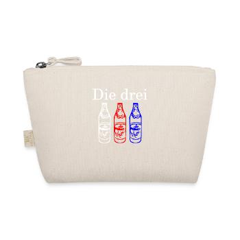 Die Drei Flaschen - hell - Bio-Täschchen - Natur - Vorne