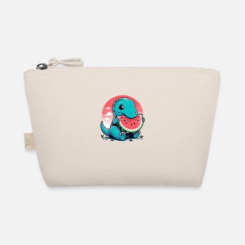 Cute T-Rex Watermelon Summer Gift Organic Pouch