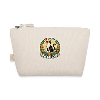I love my Calico - Organic Pouch - nature - Front