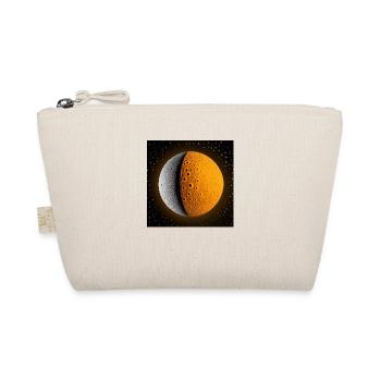 Orangegrauer Planet - Bio-Täschchen - Natur - Vorne