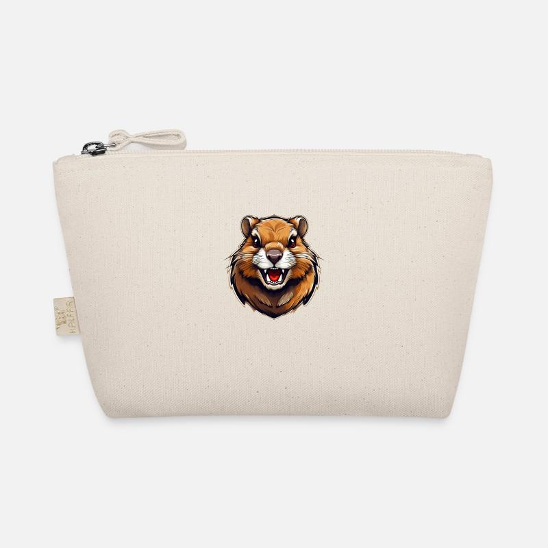Wild angry animal pugnacious combative gopher Organic Pouch
