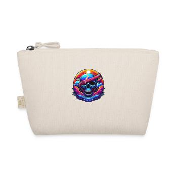 Vibrant Skull Art - Organic Pouch - nature - Front