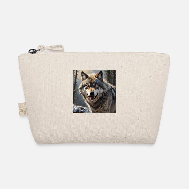Wolf - Bio-Täschchen - Natur