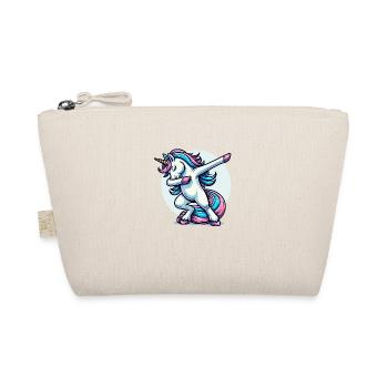 Unicorn Dabbing Einhorn - Organic Pouch - nature - Front