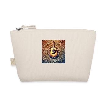 Gitarre mit Noten - Bio-Täschchen - Natur - Vorne