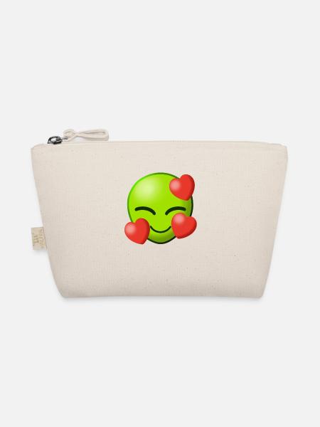 Alien Love Love Aliens Heart Heart Extraterrestrial I - Organic Pouch - nature - Front