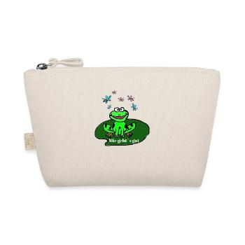 glücklicher Frosch - Bio-Täschchen - Natur - Vorne