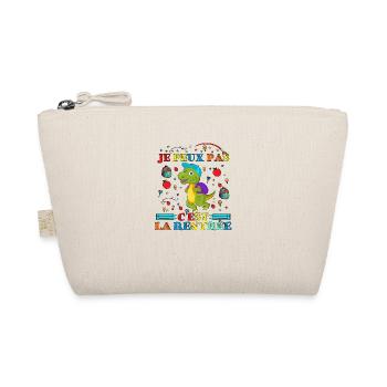 J'Peux Pas C'est la Rentrée Cadeau Rentrée Scolair - Trousse biologique - nature - Devant