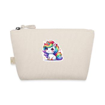 Regenbogen-Einhorn - Bio-Täschchen - Natur - Vorne