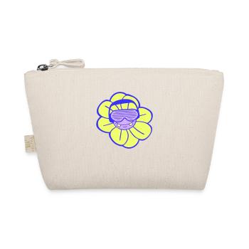 Party Flower Plant Blossom Face Cool Music Club - Organic Pouch - nature - Front