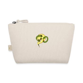 Skull with snake - Organic Pouch - nature - Front