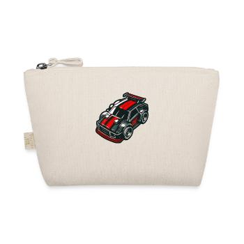 Red and Black Toy Car Model Car - Organic Pouch - nature - Front