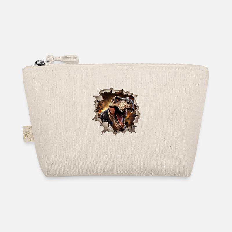 Dinosaur T-rex Sticker Organic Pouch