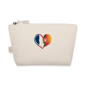 France Portugal Flag Coeur - Trousse biologique - nature - Devant