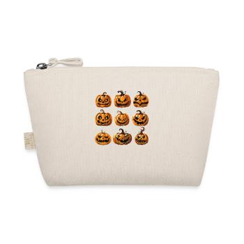 Halloween Pumpkin Spooky - Organic Pouch - nature - Front