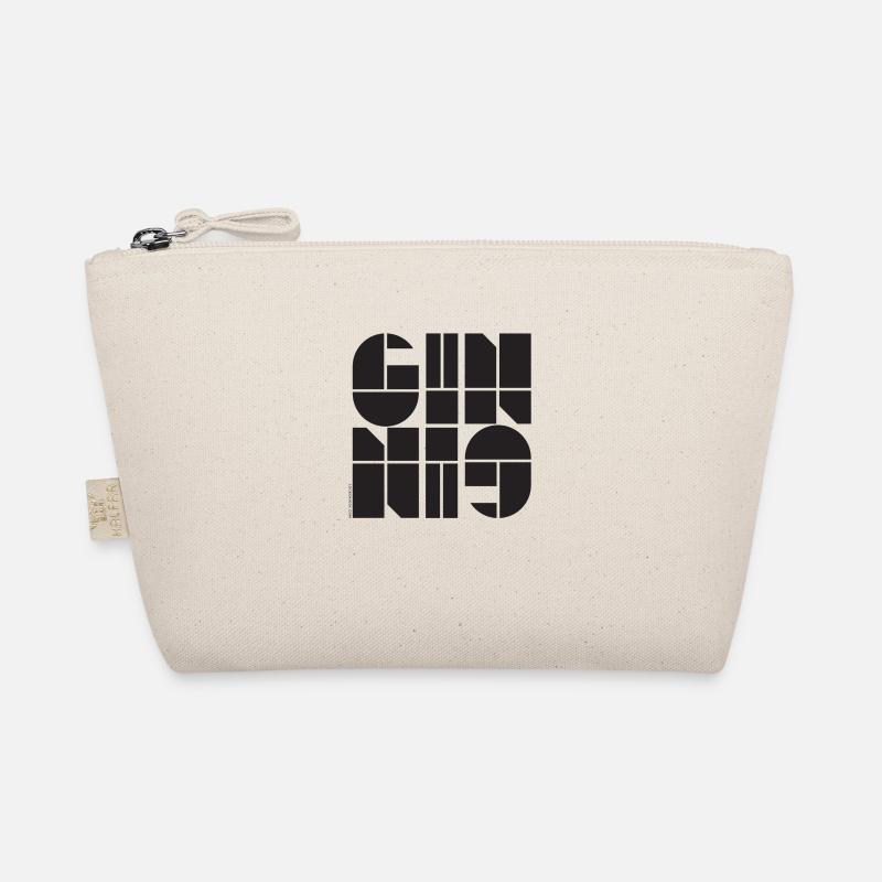 Gin Lover Design in Black and White Organic Pouch