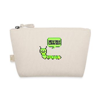 EY! YO! LETS GO! Pixel Raupe Retroshirt 90er 90s - Bio-Täschchen - Natur - Vorne