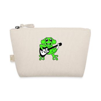 Frog Frog Plays Guitar Music Guitarist - Organic Pouch - nature - Front